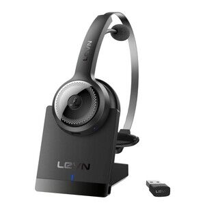 LEVN Bluetooth 5.2 Headset Wireless w/ Microphone & USB Dongle HS010 Superior